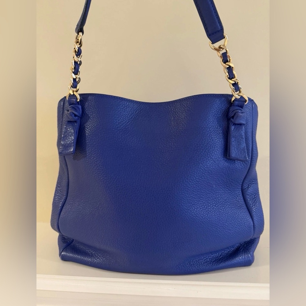 Tory Burch Harper Royal Blue Shoulder Bag - Picture 4 of 12